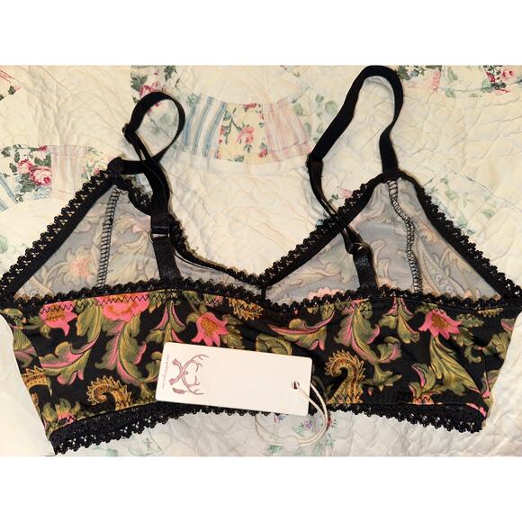 NWT SPELL DESIGNS ETIENNE NOIR BRALETTE OR BIKINI TOP S - Picture 5 of 9
